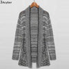 Women Knitted Sweaters Lapel Long Sleeve