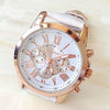 Women Watches Casual Roman Numerals PU Leather