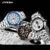 SINOBI Relojes Hombre 2017 Masculino Top Brand Luxury Business Quartz Watch Chronograph Mens Watches Man Waterproof Wristwatch