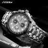 SINOBI Relojes Hombre 2017 Masculino Top Brand Luxury Business Quartz Watch Chronograph Mens Watches Man Waterproof Wristwatch