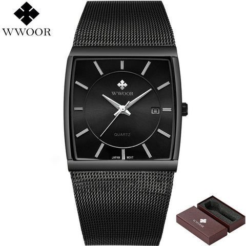 New Waterproof Sport Watches Men's Quartz Steel Wrist Watch