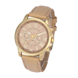 Women Watches  Casual Roman Numerals PU Leather