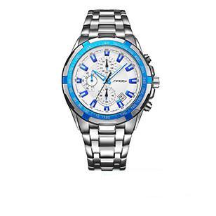 SINOBI Relojes Hombre 2017 Masculino Top Brand Luxury  Business Quartz Watch Chronograph Mens Watches  Man Waterproof Wristwatch