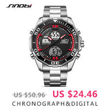 SINOBI Relojes Hombre 2017 Masculino Top Brand Luxury  Business Quartz Watch Chronograph Mens Watches  Man Waterproof Wristwatch