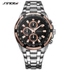 SINOBI Relojes Hombre 2017 Masculino Top Brand Luxury  Business Quartz Watch Chronograph Mens Watches  Man Waterproof Wristwatch