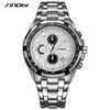 SINOBI Relojes Hombre 2017 Masculino Top Brand Luxury  Business Quartz Watch Chronograph Mens Watches  Man Waterproof Wristwatch