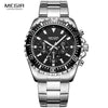 Megir Man's Quartz Wrist Watch with Stainless Steel