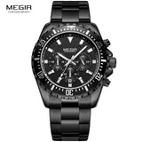 Megir Man's Quartz Wrist Watch with Stainless Steel