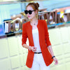 One Button Thin Women Blazer