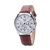 Men Generalsiness Leather Strap Quartz Watch