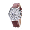 Men Generalsiness Leather Strap Quartz Watch