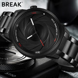 BREAK Photographer Camera Style stainless Men/Women Casual Sport Watches