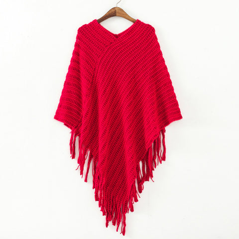 Winter Women Sweater Tassel Knitted Sweater