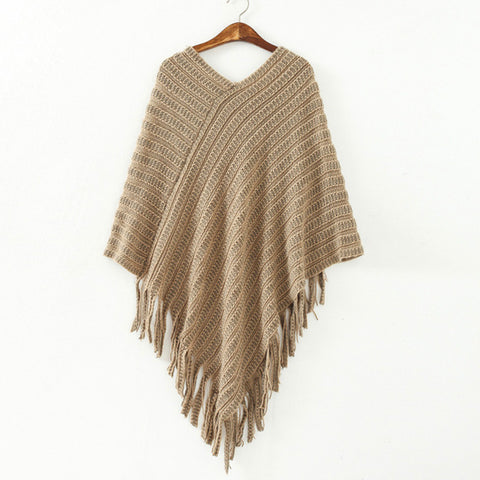 Winter Women Sweater Tassel Knitted Sweater
