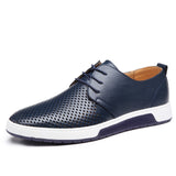 Merkmak Men Casual Summer Leather Shoes