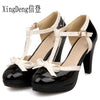 PU Sapato Sweet Princess High Heel Summer Shoes