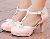 PU Sapato Sweet Princess High Heel Summer Shoes