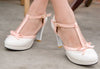 PU Sapato Sweet Princess High Heel Summer Shoes