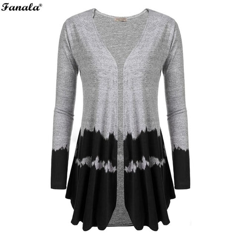 Women Casual V-Neck Long Sleeve Patchwork